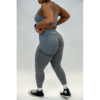 Scrunched Seamless Activewear Set – Grey (Sports Bra & Leggings)
