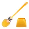 Funny Novelty Toilet Brush with Long Handle and Holder