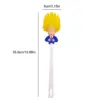 Funny Novelty Toilet Brush with Long Handle and Holder