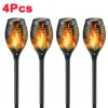 Solar Flame Torch Lights Waterproof LED Garden Pathway Lamps – 1 to 10 Pack Solar Flame Torch Lights Waterproof LED Garden Pathway Lamps – 1 to 10 Pack