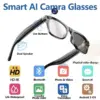 AI Smart Glasses with Camera, Bluetooth Calls & Music – IP65 Waterproof