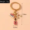 Alloy Metal Enamel Musical Keychain – Piano & Music Note Handbag Pendant Alloy Metal Enamel Musical Keychain – Piano & Music Note Handbag Pendant
