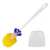 Funny Novelty Toilet Brush with Long Handle and Holder