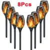 Solar Flame Torch Lights Waterproof LED Garden Pathway Lamps – 1 to 10 Pack Solar Flame Torch Lights Waterproof LED Garden Pathway Lamps – 1 to 10 Pack