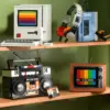 DIY Retro Electronics Building Blocks Set – TV, Computer, Radio & Game Console Model Bricks