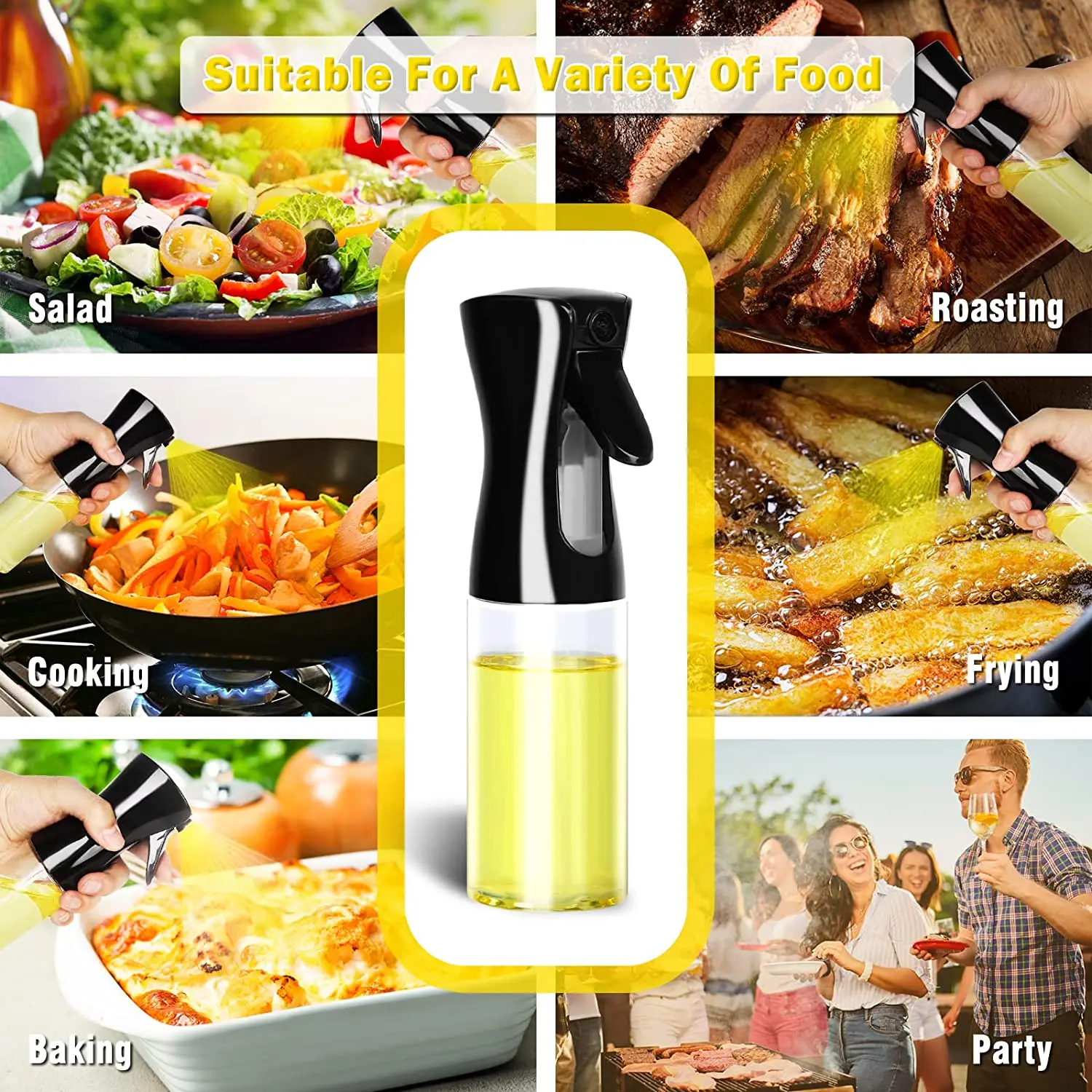 Oil Spray Bottle for Cooking 200ml 300ml 500ml – Refillable Olive Oil Sprayer Oil Spray Bottle for Cooking 200ml 300ml 500ml – Refillable Olive Oil Sprayer - Image 43