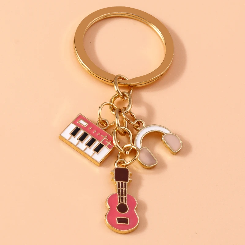 Alloy Metal Enamel Musical Keychain – Piano & Music Note Handbag Pendant Alloy Metal Enamel Musical Keychain – Piano & Music Note Handbag Pendant - Image 7