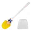 Funny Novelty Toilet Brush with Long Handle and Holder