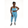 Scrunched Seamless Activewear Set – Baby Blue (Sports Bra & Leggings)