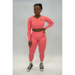 Scrunched Seamless Crop Top – Bittersweet (Women’s Activewear)