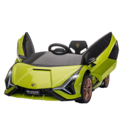 12V Kids Electric Ride-On Supercar with Remote Control, LED Lights and Swing Doors