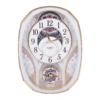 Magic Motion Musical Wall Clock with Rotating Pendulum and Crystal Dial
