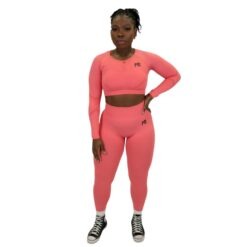Scrunched Seamless Crop Top – Bittersweet (Women’s Activewear)