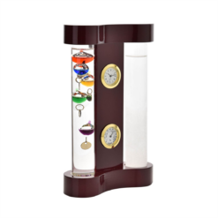 Alternative view of Galileo Thermometer & Storm Glass – 18cm Multi Colour 5 Bulb