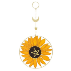 Alternative view of Bee Radiant Sunflower Suncatcher