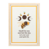 Bee Radiant Bee Framed Wall Art Print Bee Radiant Bee Framed Wall Art Print