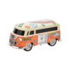 Orange Camper Van Miniature Desk Clock Decorative Ornament Orange Camper Van Miniature Desk Clock Decorative Ornament