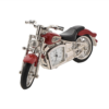 Red Motorbike Miniature Clock Indian Style Design