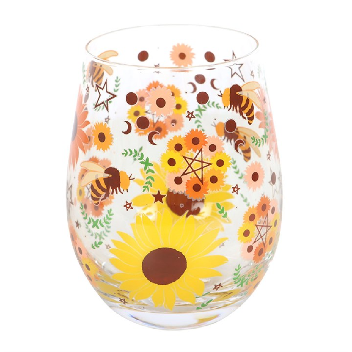 Bee Radiant Print Stemless Glass Bee Radiant Print Stemless Glass - Image 3