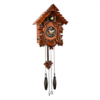 Traditional Wooden Cuckoo Clock with Pitched Roof Traditional Wooden Cuckoo Clock with Pitched Roof
