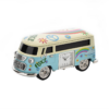 Blue Camper Van Miniature Desk Clock Decorative Ornament