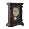 Wooden Mantel Clock with Pendulum and Arabic Numerals