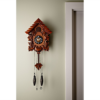 Traditional Wooden Cuckoo Clock with Pitched Roof Traditional Wooden Cuckoo Clock with Pitched Roof
