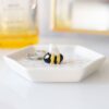 Bee Hexagonal Trinket Dish Bee Hexagonal Trinket Dish