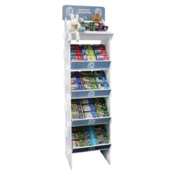 Floor Standing Wooden Display Stand for Gift Tins – Retail Point of Sale Display
