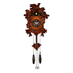 Small Wooden Cuckoo Clock with Bird Detail