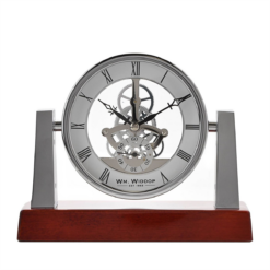 Searchlight Style Skeleton Mantel Clock