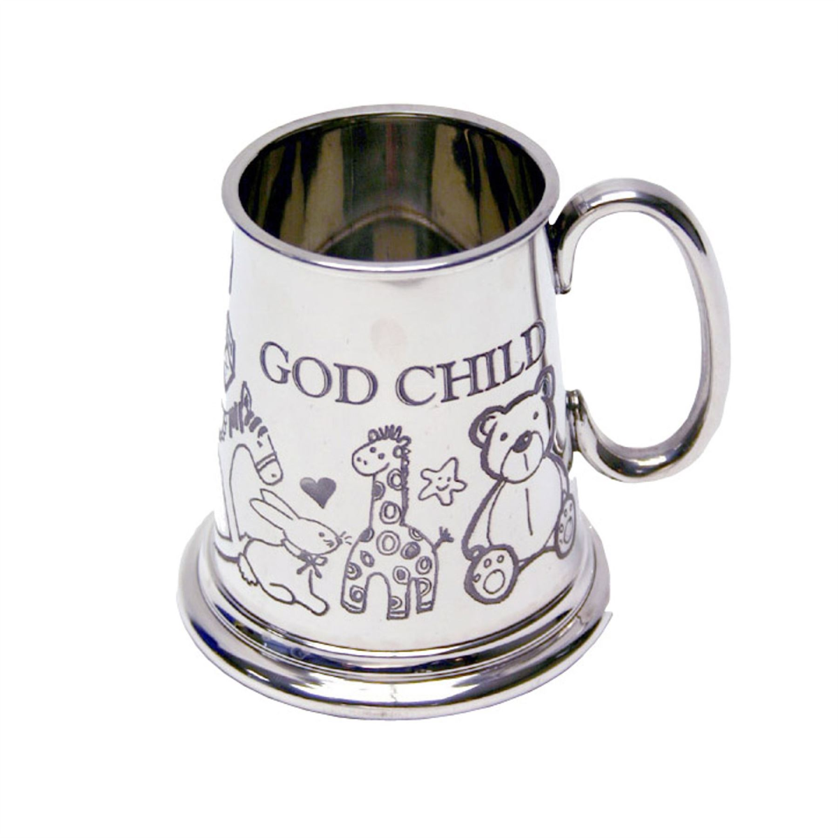 Pewter Baby Mug for Godchild Gift Boxed Pewter Baby Mug for Godchild Gift Boxed