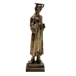 Boy Graduation Figurine – Polished Bronze Finish