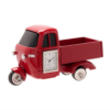 Miniature Clock 3 Wheel Truck Red