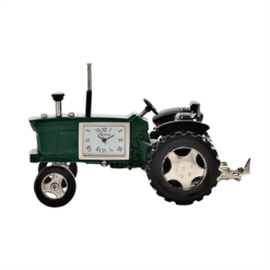 Miniature Clock Tractor Green & Black Roman Dial