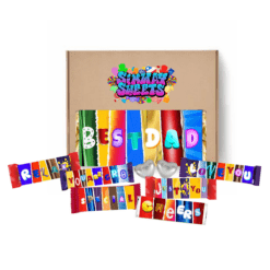Father’s Day Chocolate Gift Box Best Dad with Fun Wrappers and Assorted Treats