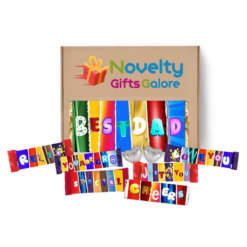 Father’s Day Chocolate Gift Box Best Dad with Fun Wrappers and Assorted Treats