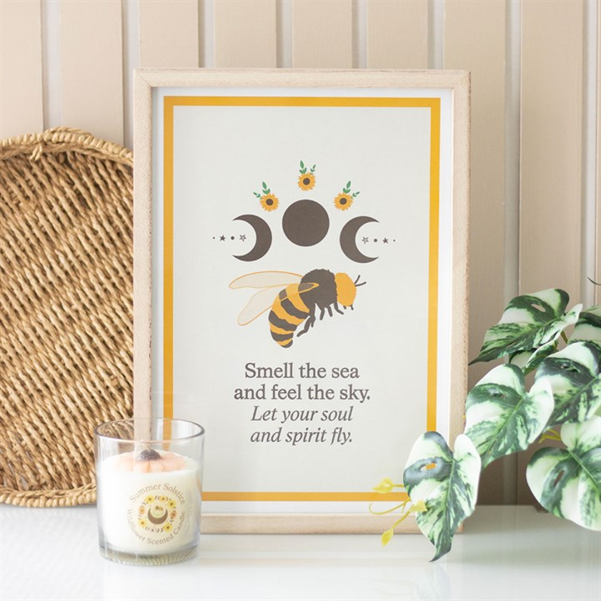 Bee Radiant Bee Framed Wall Art Print Bee Radiant Bee Framed Wall Art Print