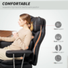 Black Reclining Gaming Chair with Footrest – High Back Ergonomic Office Chair with Lumbar Support
