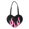 Burning Heart Satin Tote Bag