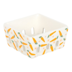 Alternative view of Carrot Patch Ceramic Berry Basket