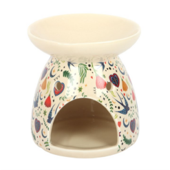 Alternative view of Cream Midnight Bloom Print Oil Burner