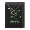 Deadly Nightshade Necklace with Black Obsidian on Greeting Card