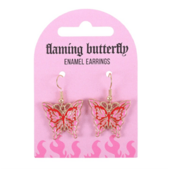 Alternative view of Flaming Butterfly Earrings