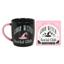 Alternative view of Good Witch Social Club Mug and Coaster Set