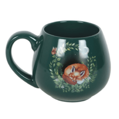 Alternative view of Green Sleeping Fox Rounded Mug