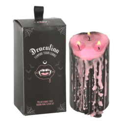 Alternative view of Large Pink Vampire Tears Pillar Candle