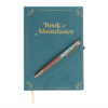 Book of Abundance Journal with Green Aventurine Crystal Pen