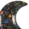 Midnight Bloom Crescent Moon Trinket Dish