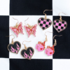 Flaming Butterfly Earrings
